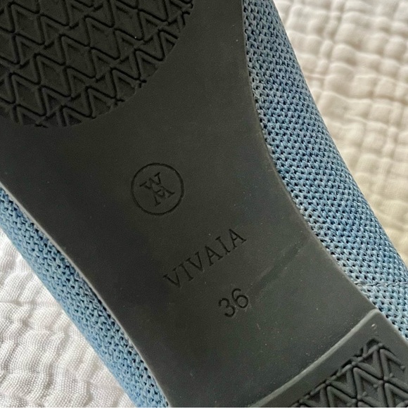 VIVAIA | Horsebit Loafers Carolina Blue Embroidered Round Toe Loafer 36 - Picture 8 of 9